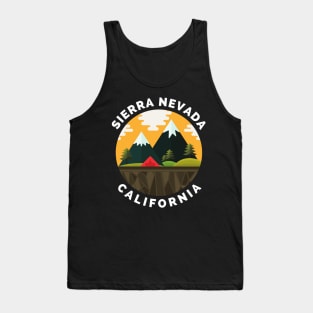 Sierra Nevada California - Sierra Nevada Ski Snowboard Mountain California Yosemite Travel Tank Top